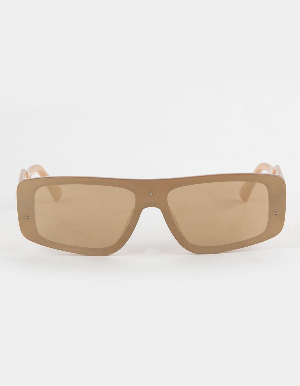 RSQ Sporty Chic Shield Sunglasses - NUDE Product Image