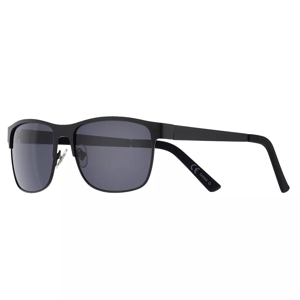 Men's Dockers® Polarized Matte Rubberized Black Sunglasses Product Image