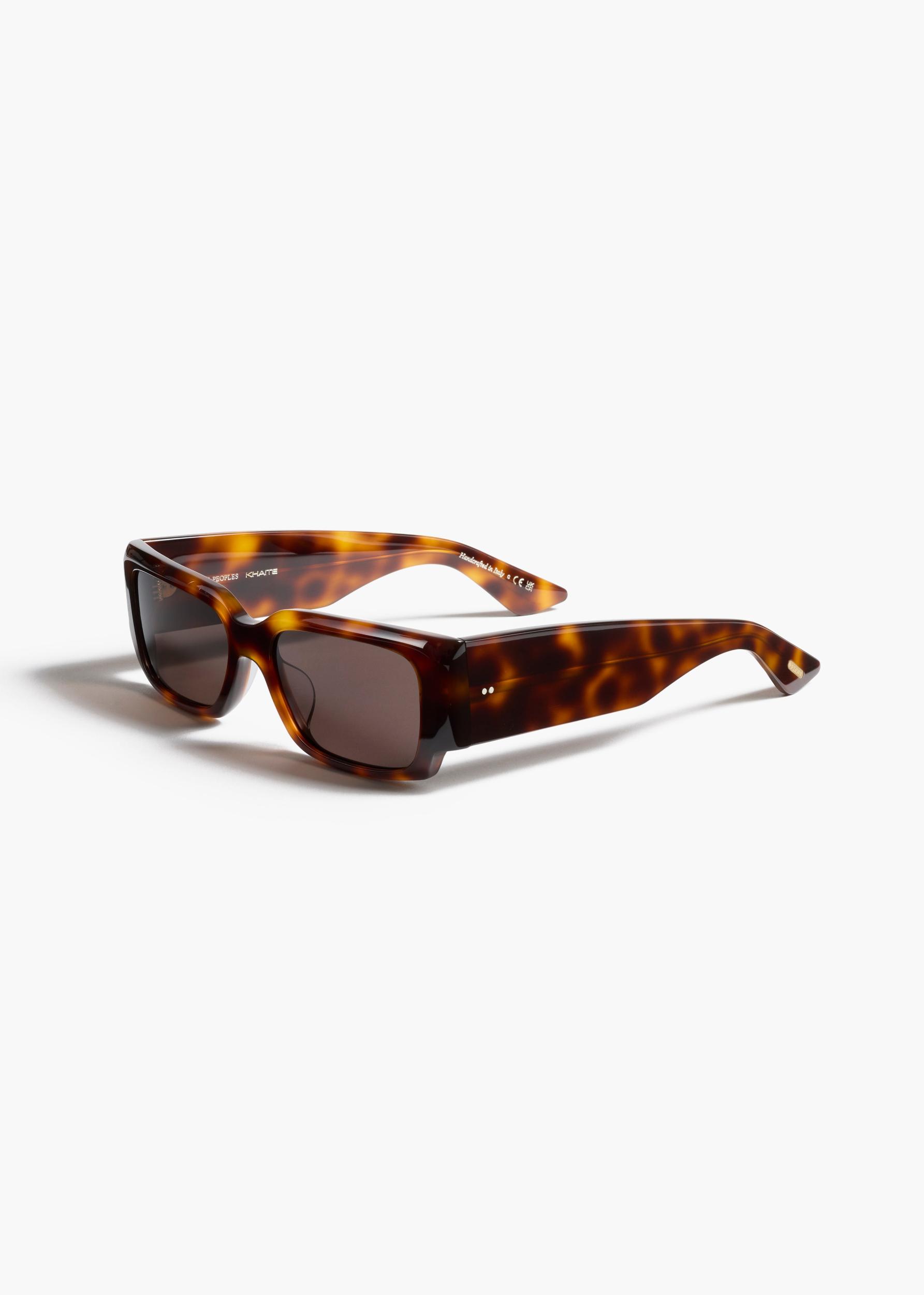 KHAITE x Oliver Peoples 1995C in Dark Mahogany and Brown Product Image