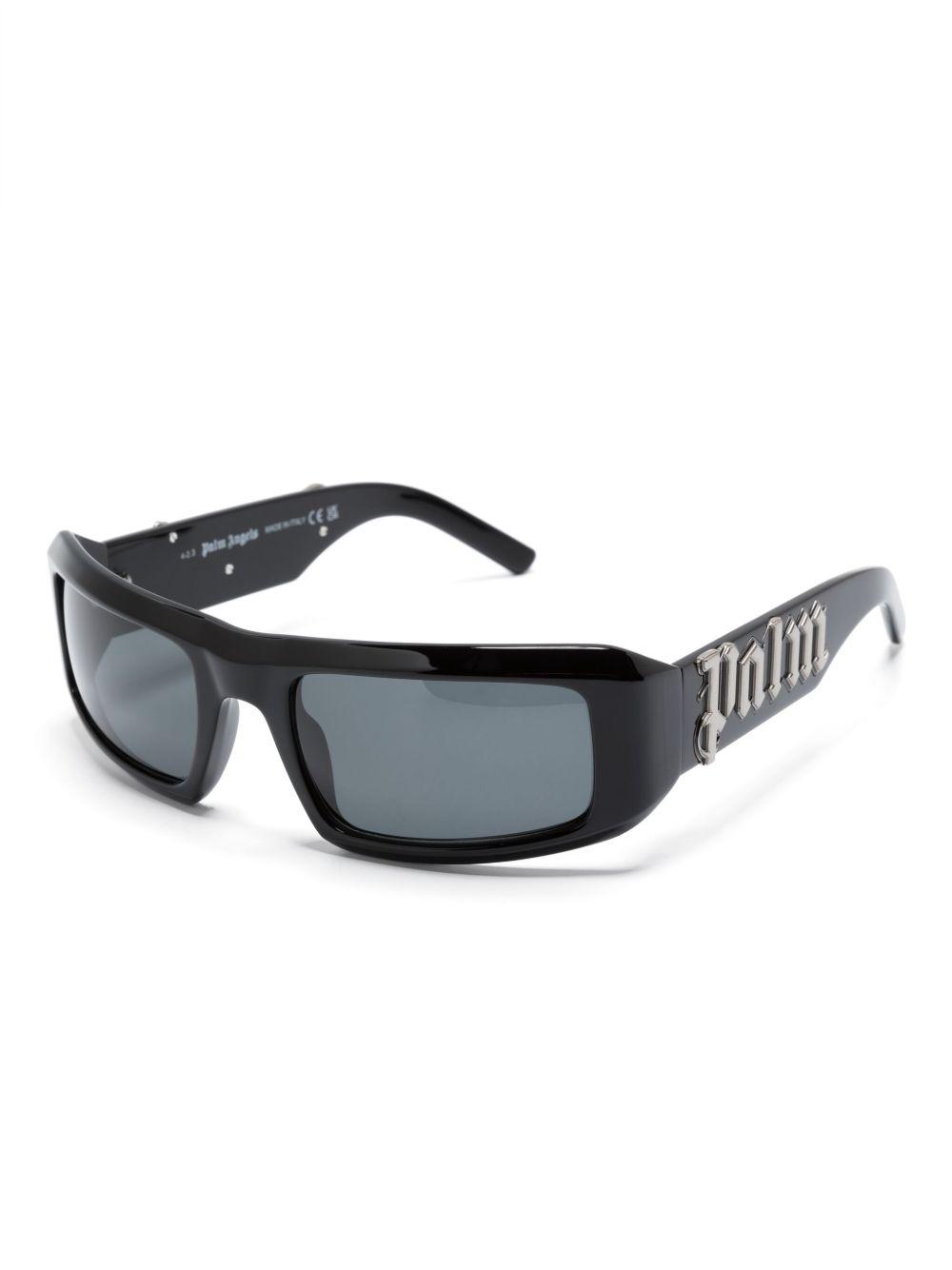 logo-plaque rectangle-frame sunglasses Product Image