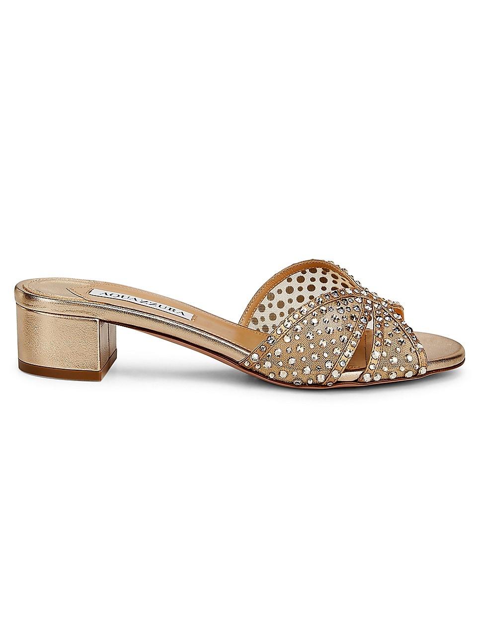 Womens Crystal Lover 35MM Mules Product Image