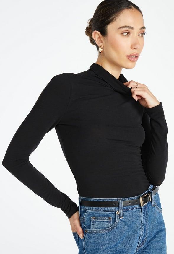 JustFab Margaux Platform Loafer Pump Womens Black/ White Size 8.5 Product Image