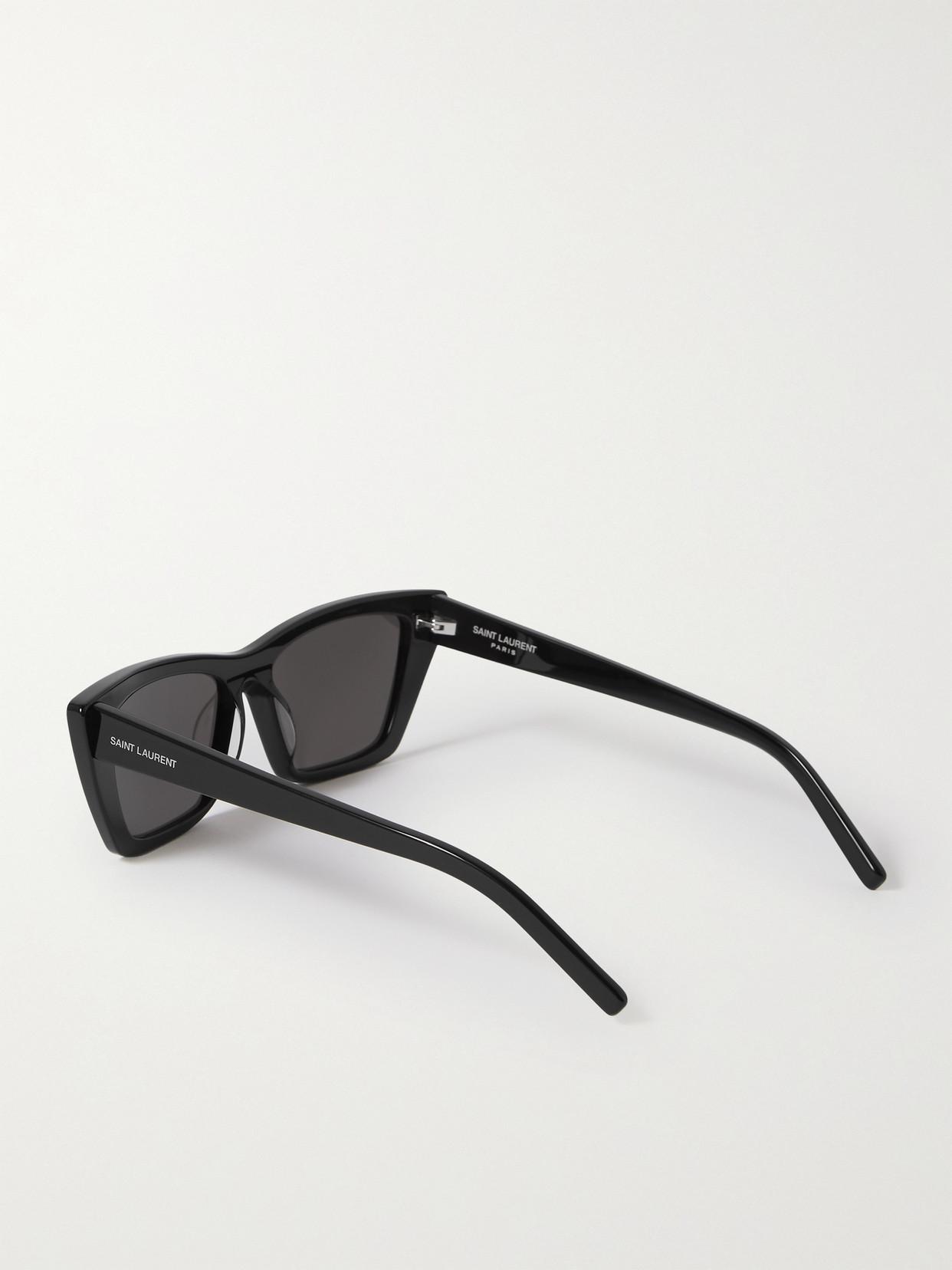 SAINT LAURENT Mica Cat-eye Acetate Sunglasses In Black Product Image