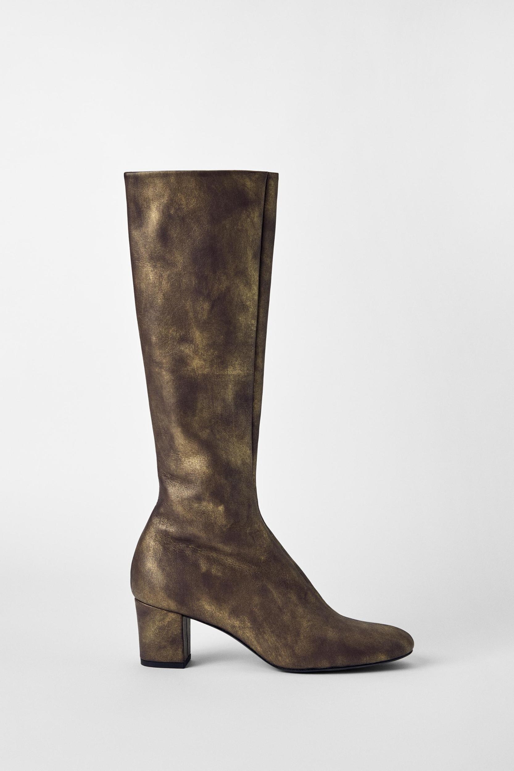 LEATHER HEELED BOOTS KATE MOSS X ZARA Product Image