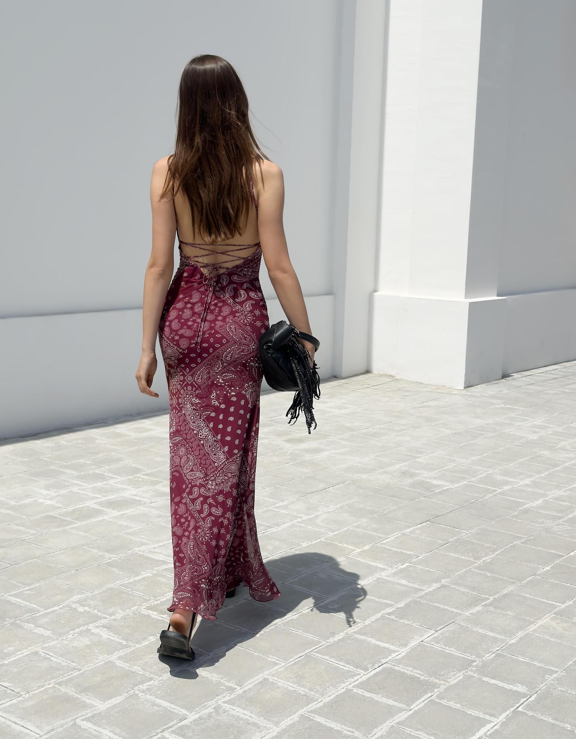 Tulle midi dress with print Product Image