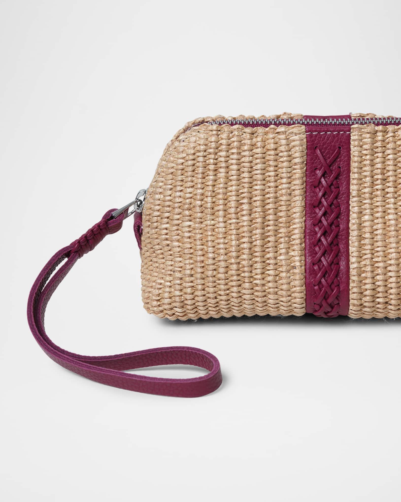 Woven Fabric & Leather Wristlet Product Image