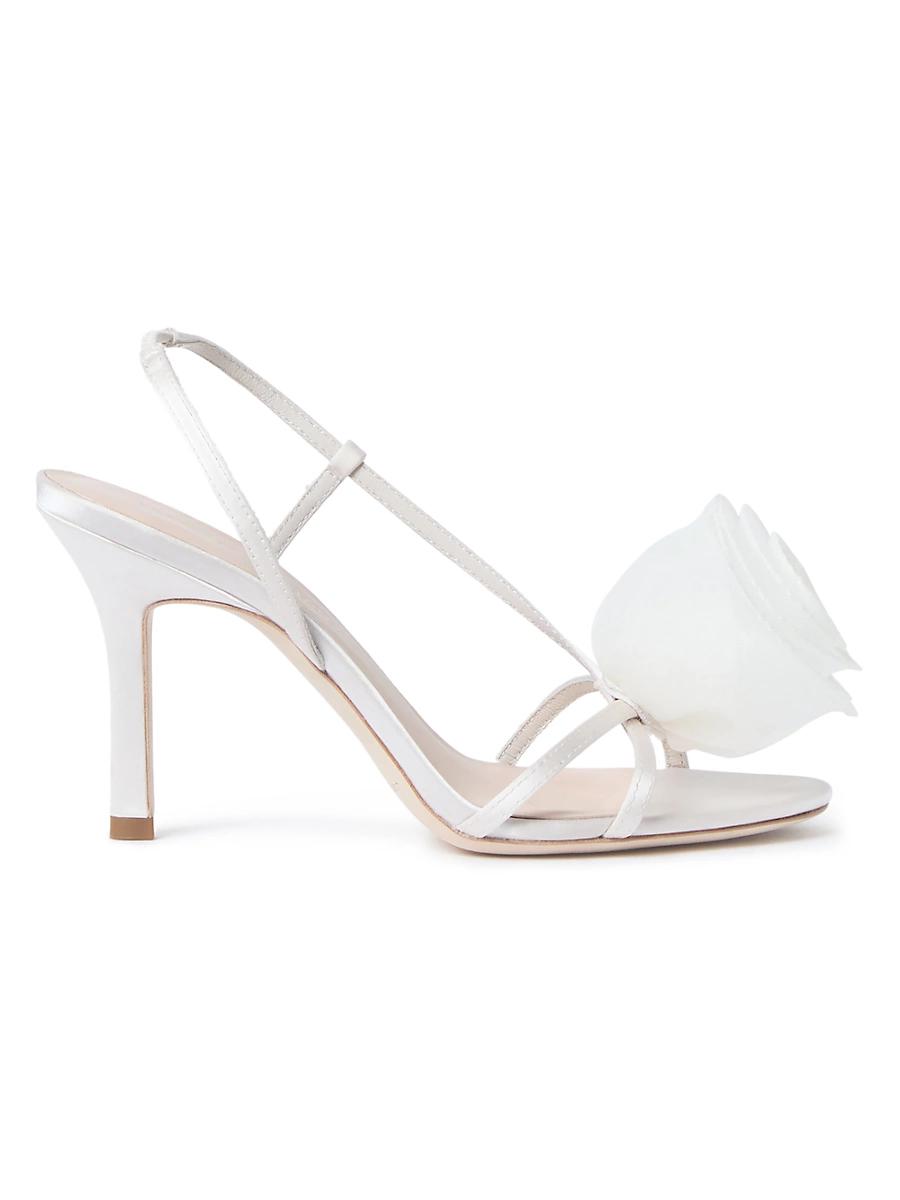 Womens Steph Organza Rosette 100MM Stiletto Sandals Product Image