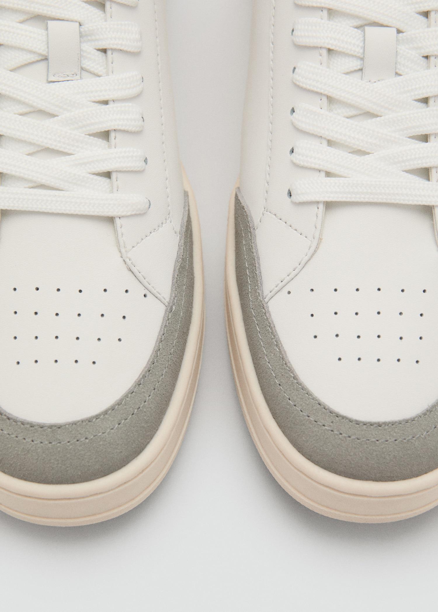 Combined leather trainers - Men | MANGO USA Product Image
