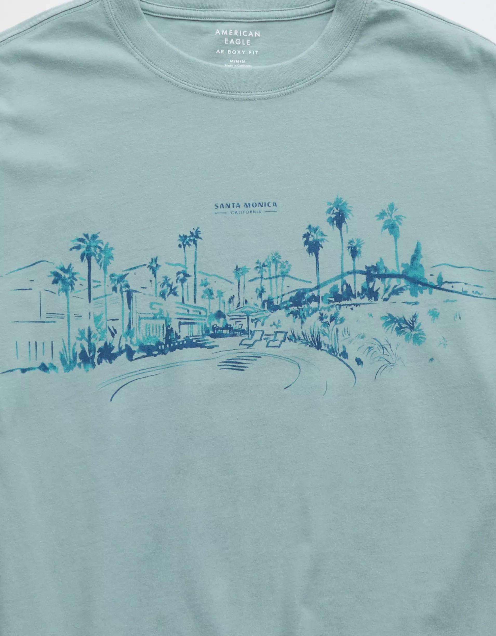 AE Boxy Destination Graphic T-Shirt Product Image