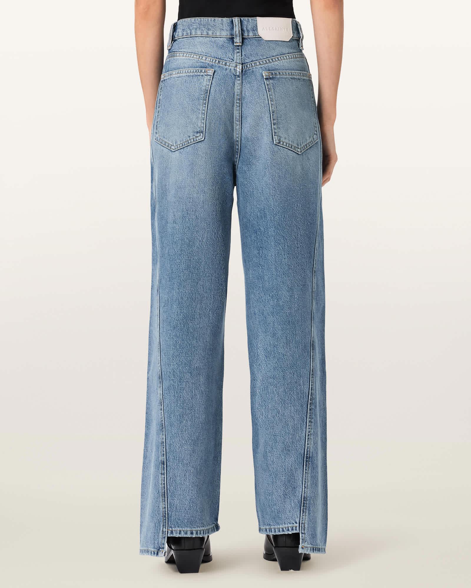 Frankie Loose Fit Stud Denim Jeans Vintage Indigo | ALLSAINTS US Product Image