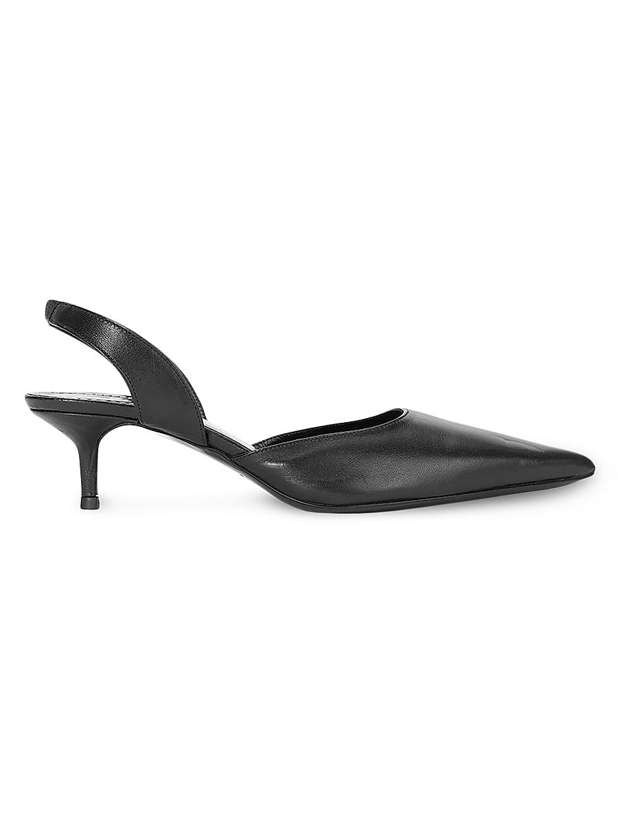 Womens Sebastian 40MM Leather Slingback Pumps Product Image