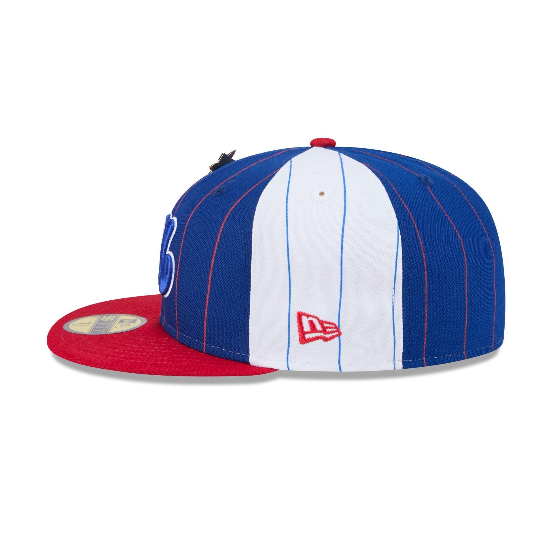 Montreal Expos Pinstripe League Pin 59FIFTY Fitted Hat Male Product Image