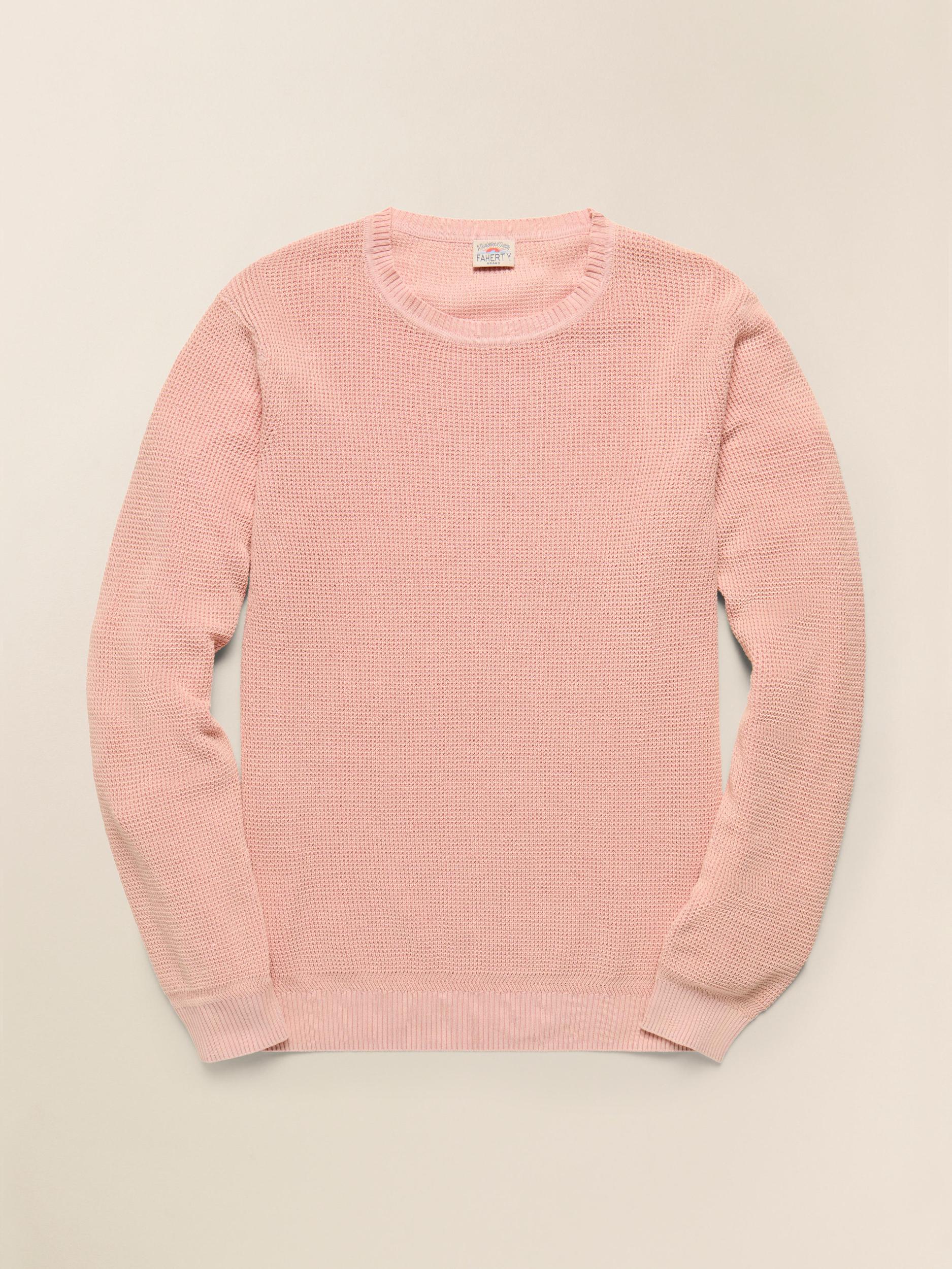 Sunwashed Crewneck Sweater - Coral Dawn Male Product Image