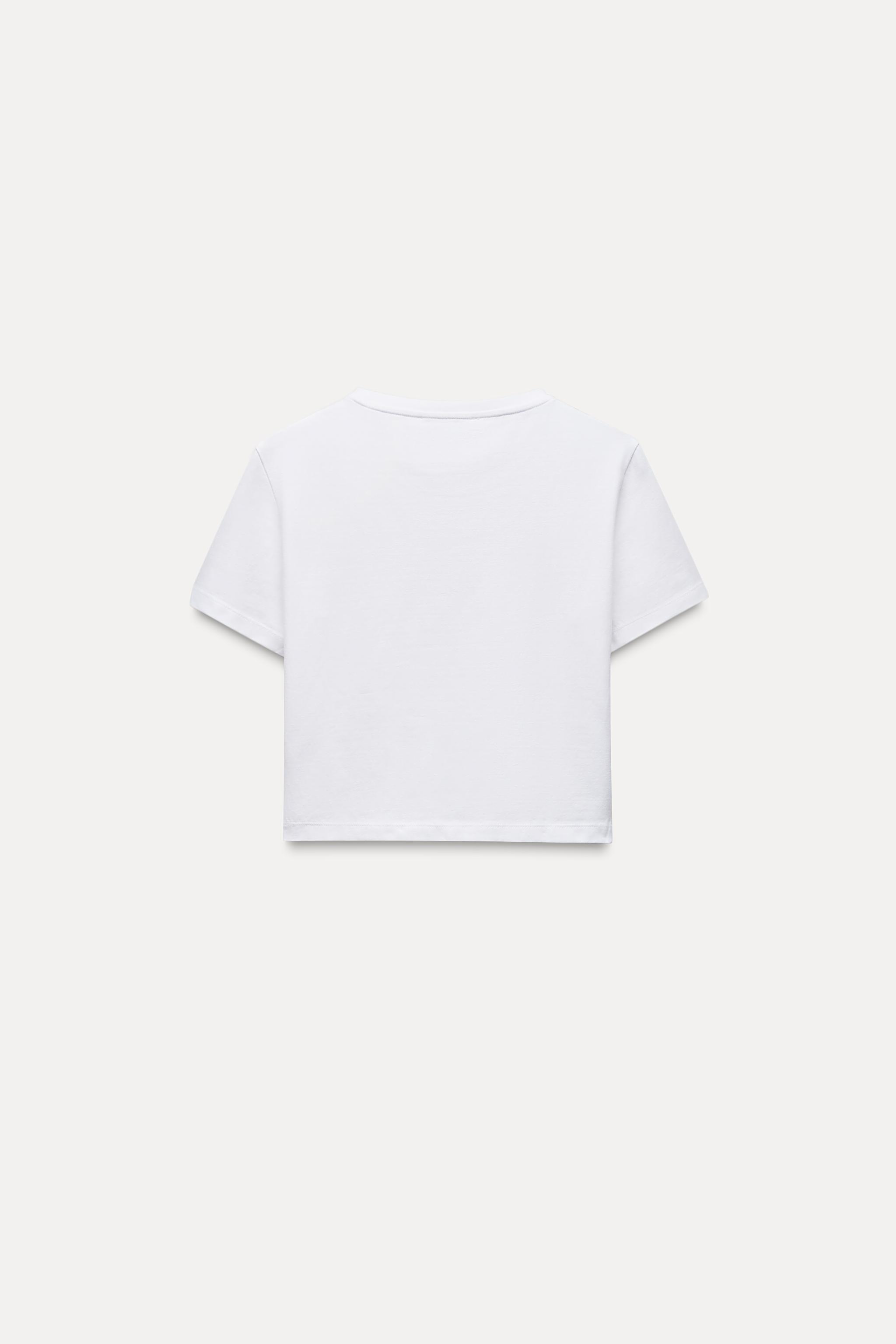 CROPPED STRETCH T-SHIRT Product Image