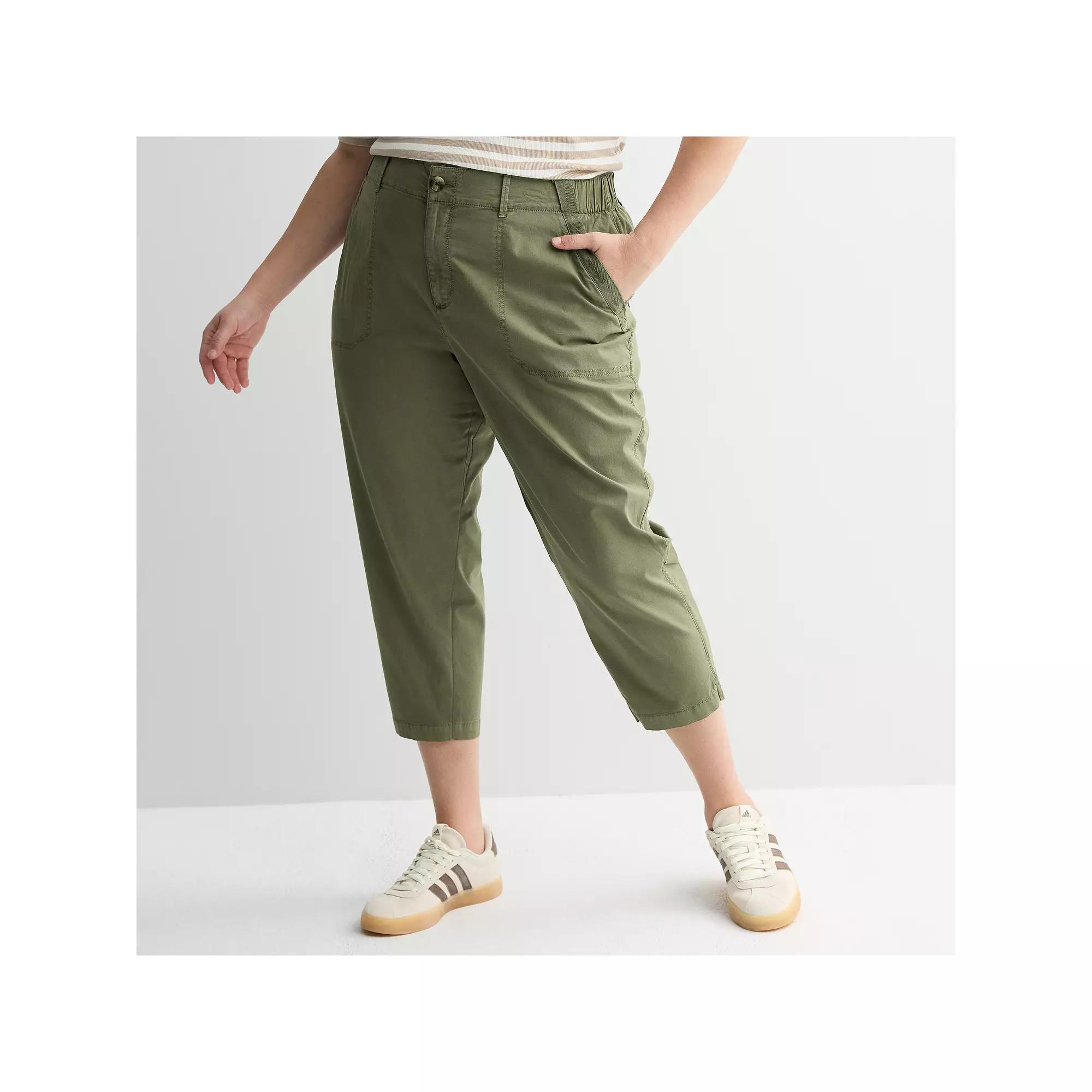 Women's Sonoma Goods For Life Utility Capri, Size: 3XL, Kagan Green Product Image