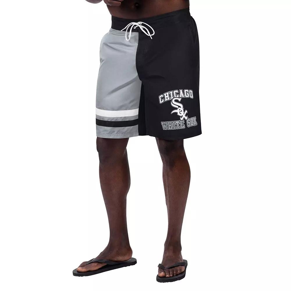Men's G-III Sports by Carl Banks Black Chicago White Sox Anchor Swim Trunks,  Product Image