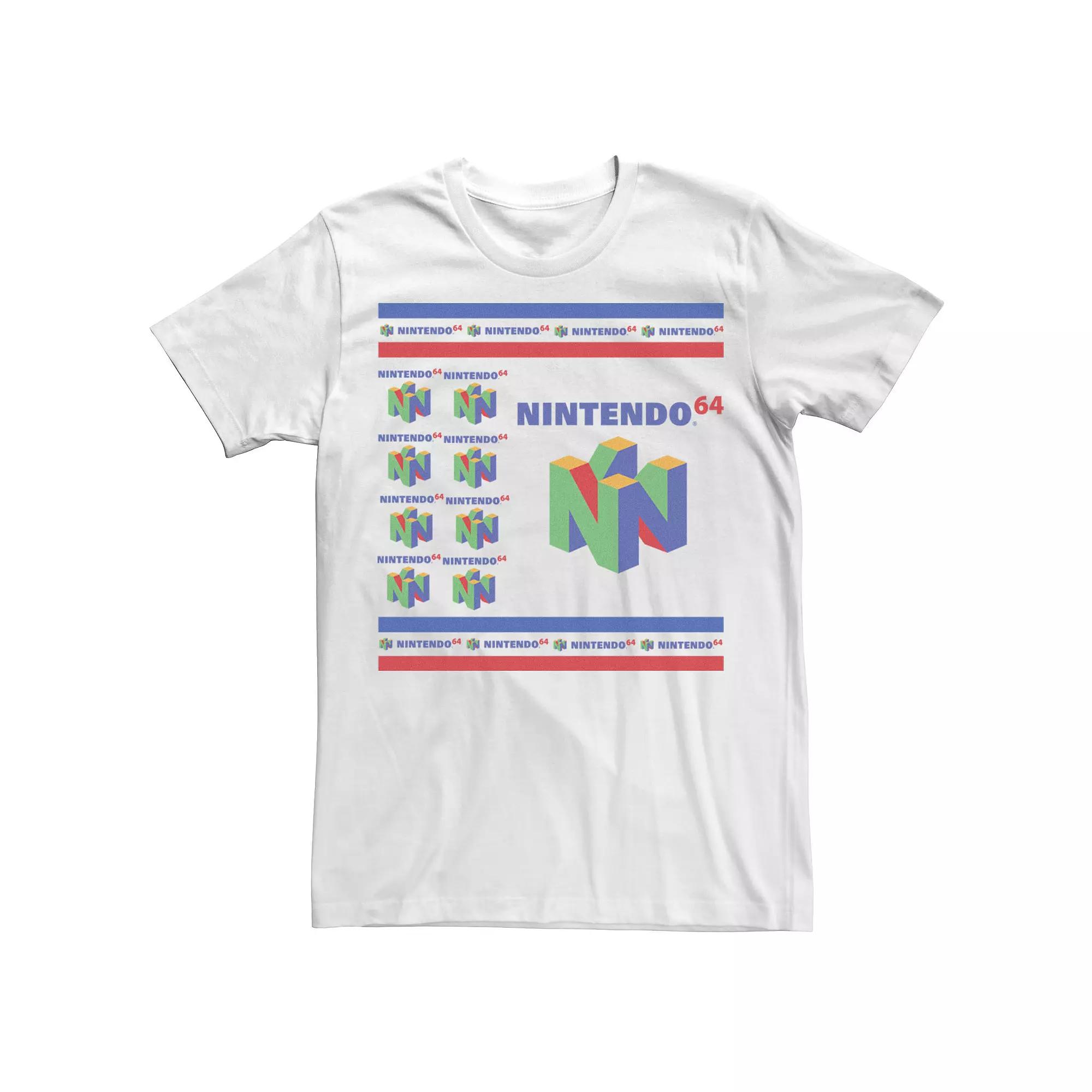 Men's Nintendo 64 Original Logo Collage Tee,  Product Image