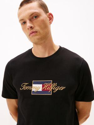 Embroidered Gold Logo T-Shirt Product Image