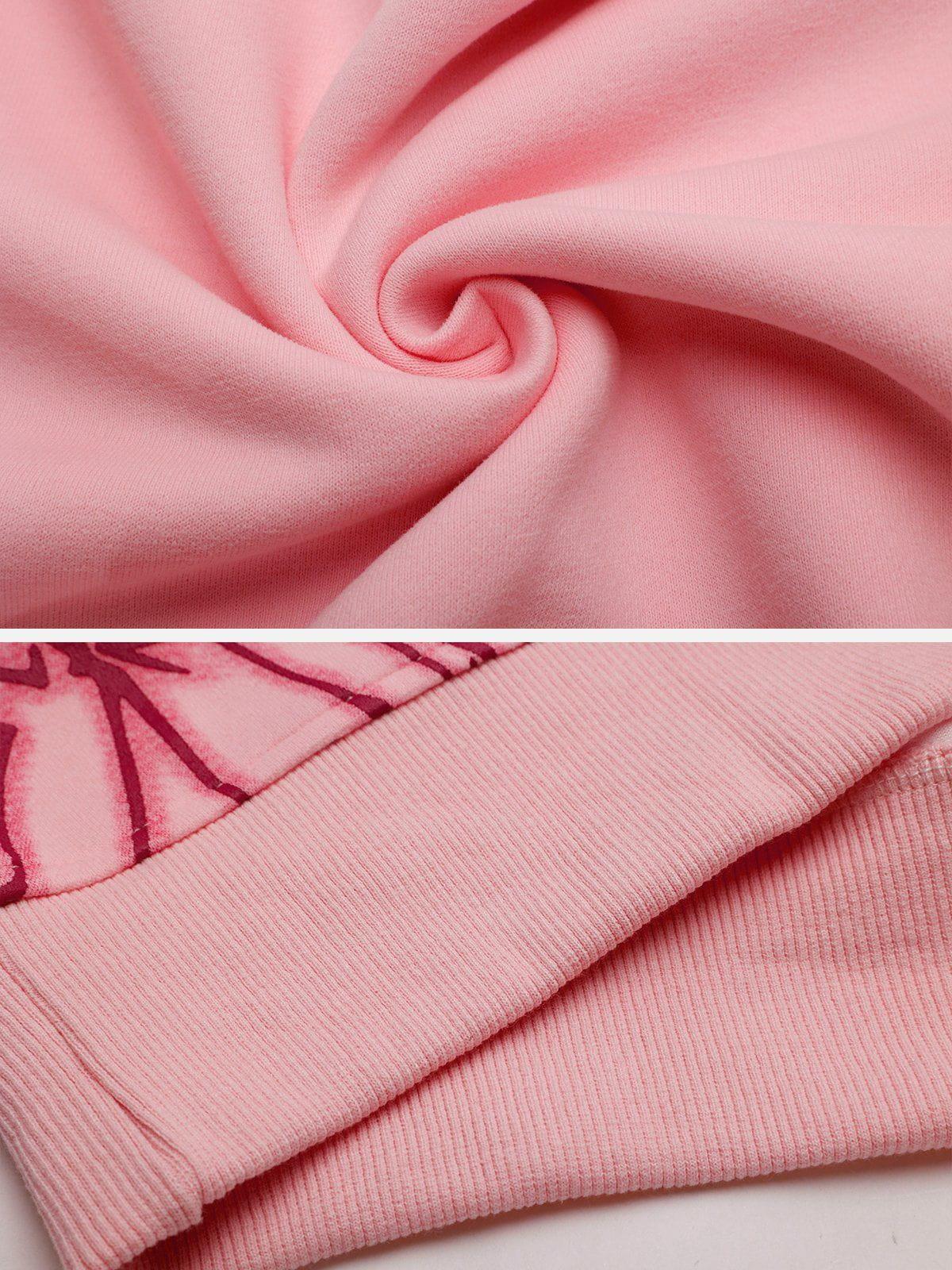 Aelfric Eden Cartoon Line Character Graphic Sweatshirt Product Image