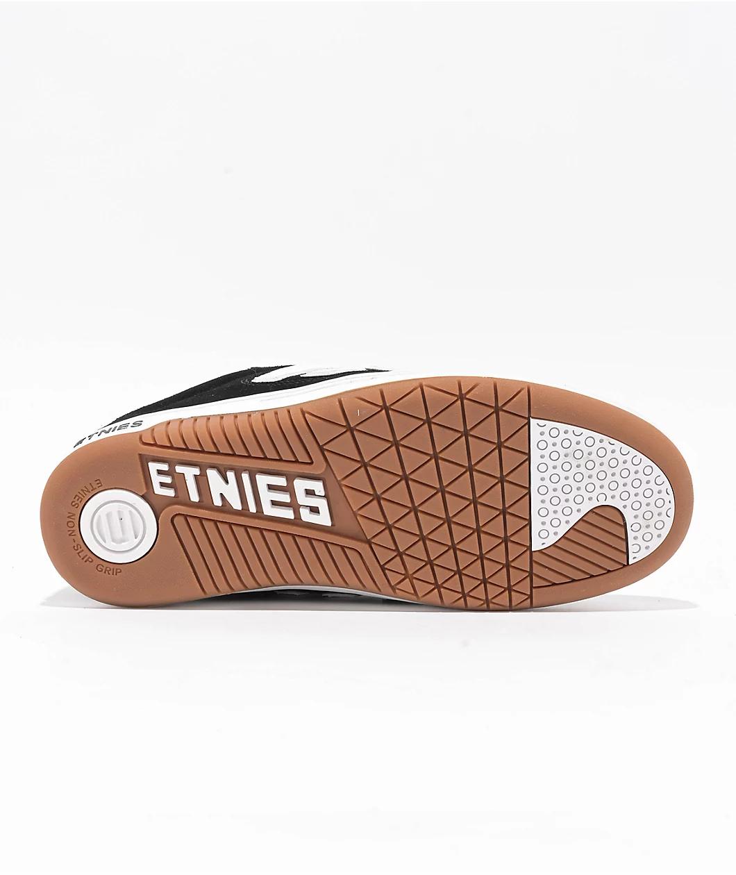 etnies Locut Black & White Skate Shoes Product Image