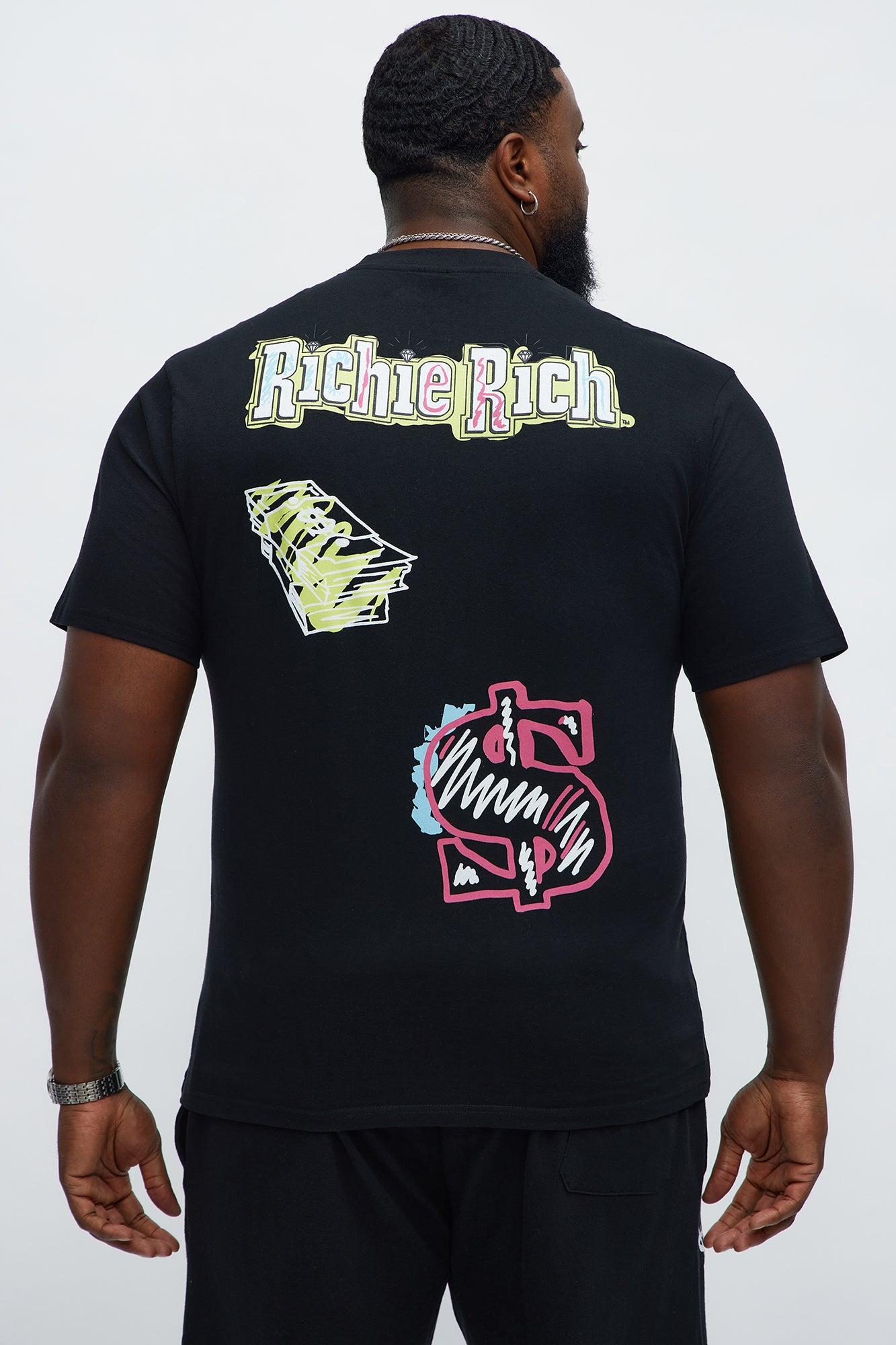 Richie Rich $ign Short Sleeve Tee - Black Male Product Image