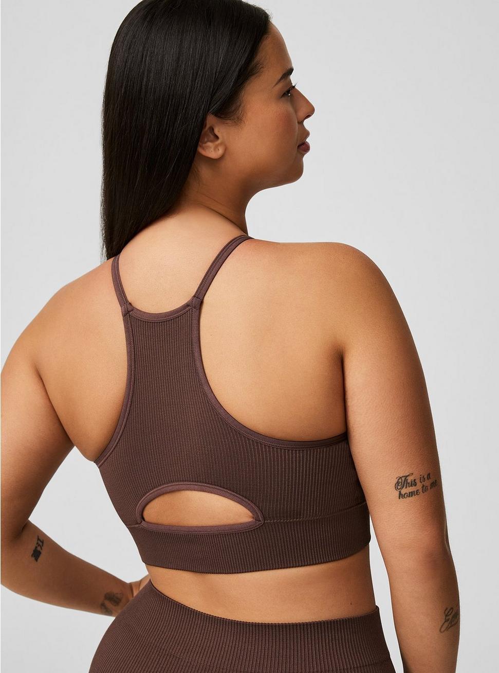 Seamless Rib High-Neck Bralette Product Image