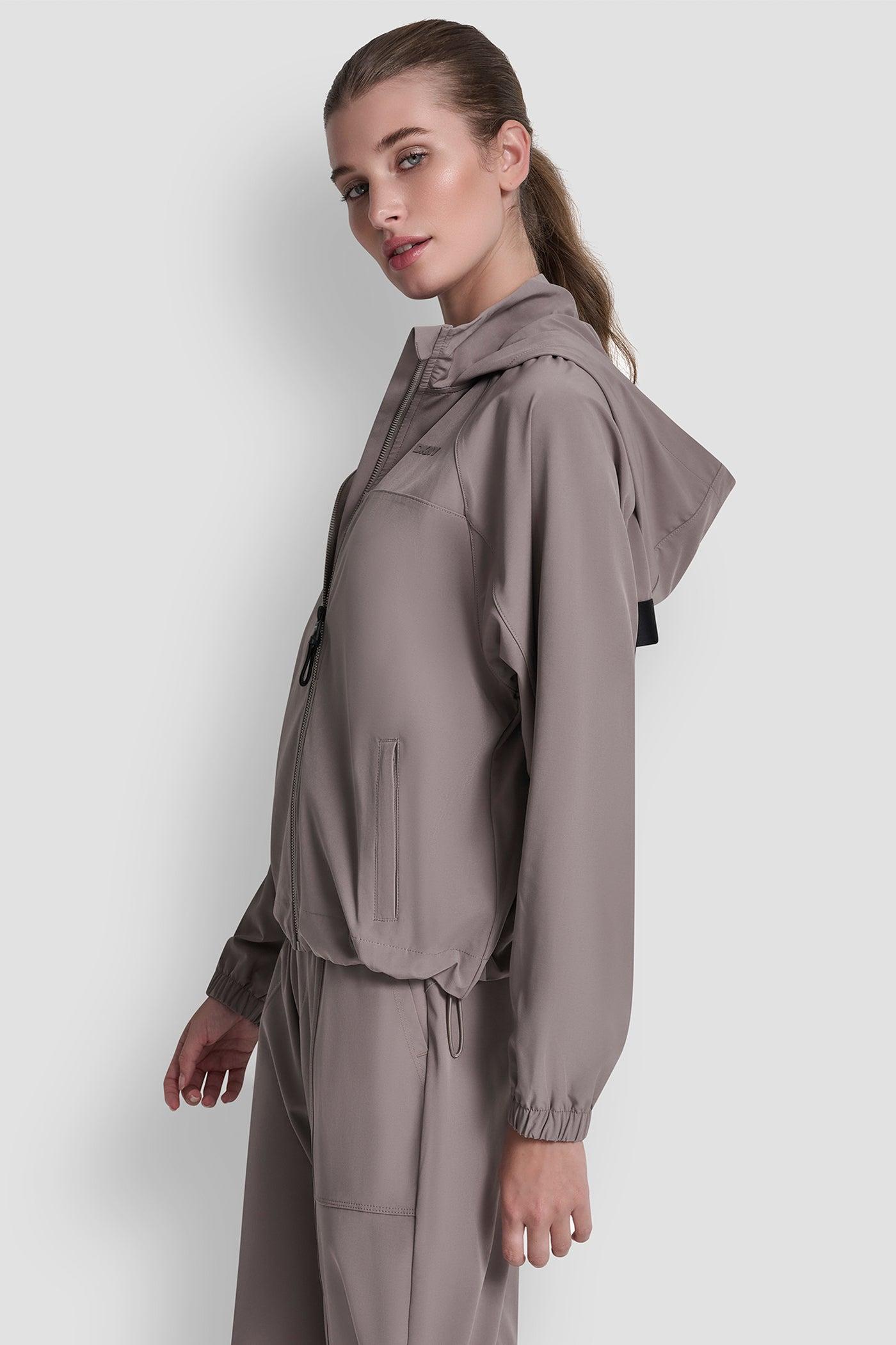 LOGO HOODED SHORT JACKET Product Image