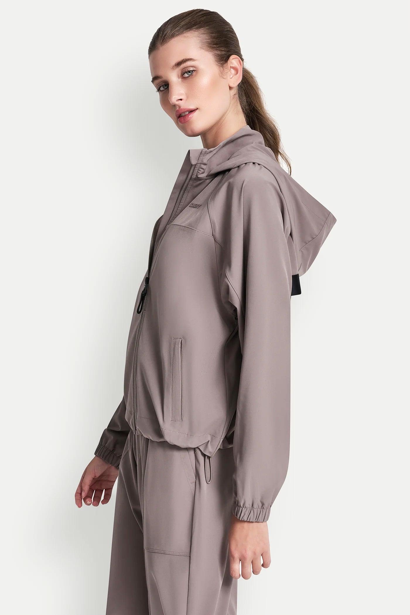 LOGO HOODED SHORT JACKET Product Image