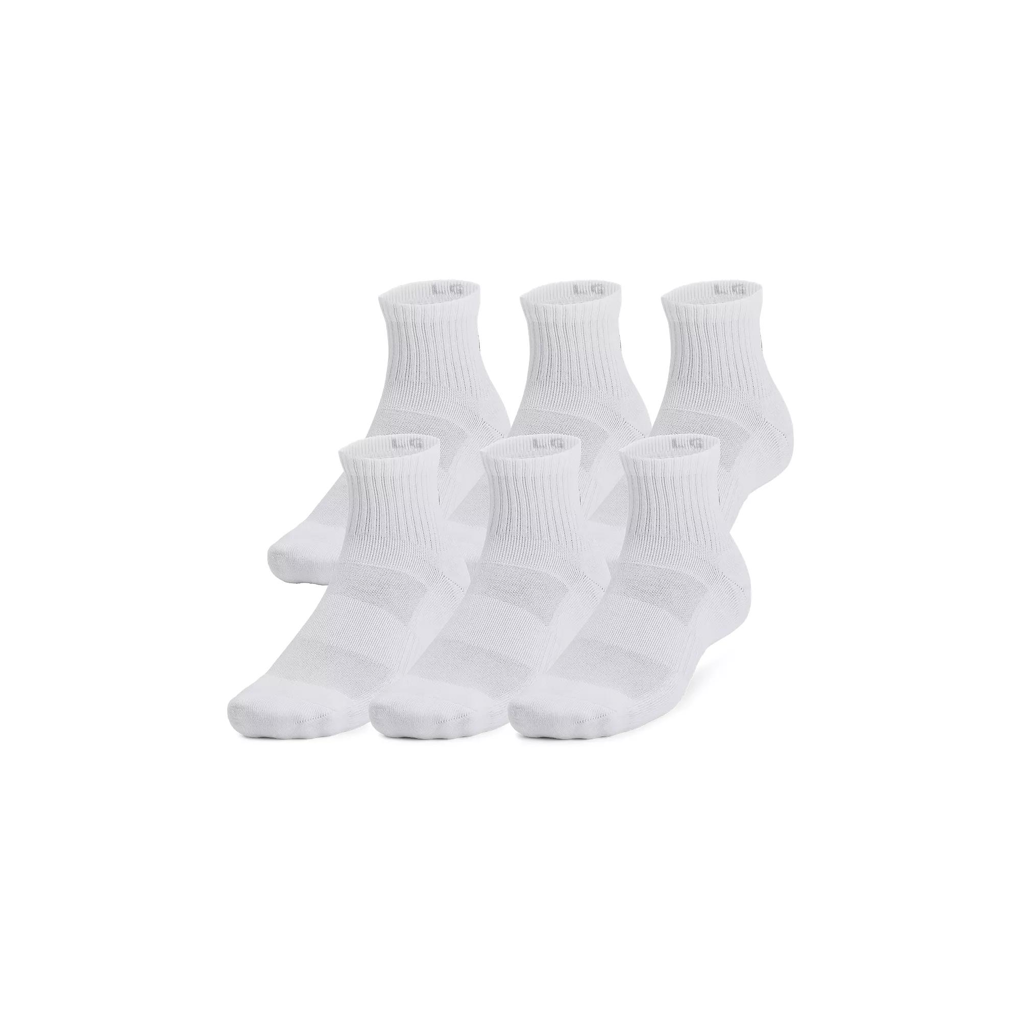 Under Armour 6-Pack Training Cotton Quarter Socks, Women's,  Product Image