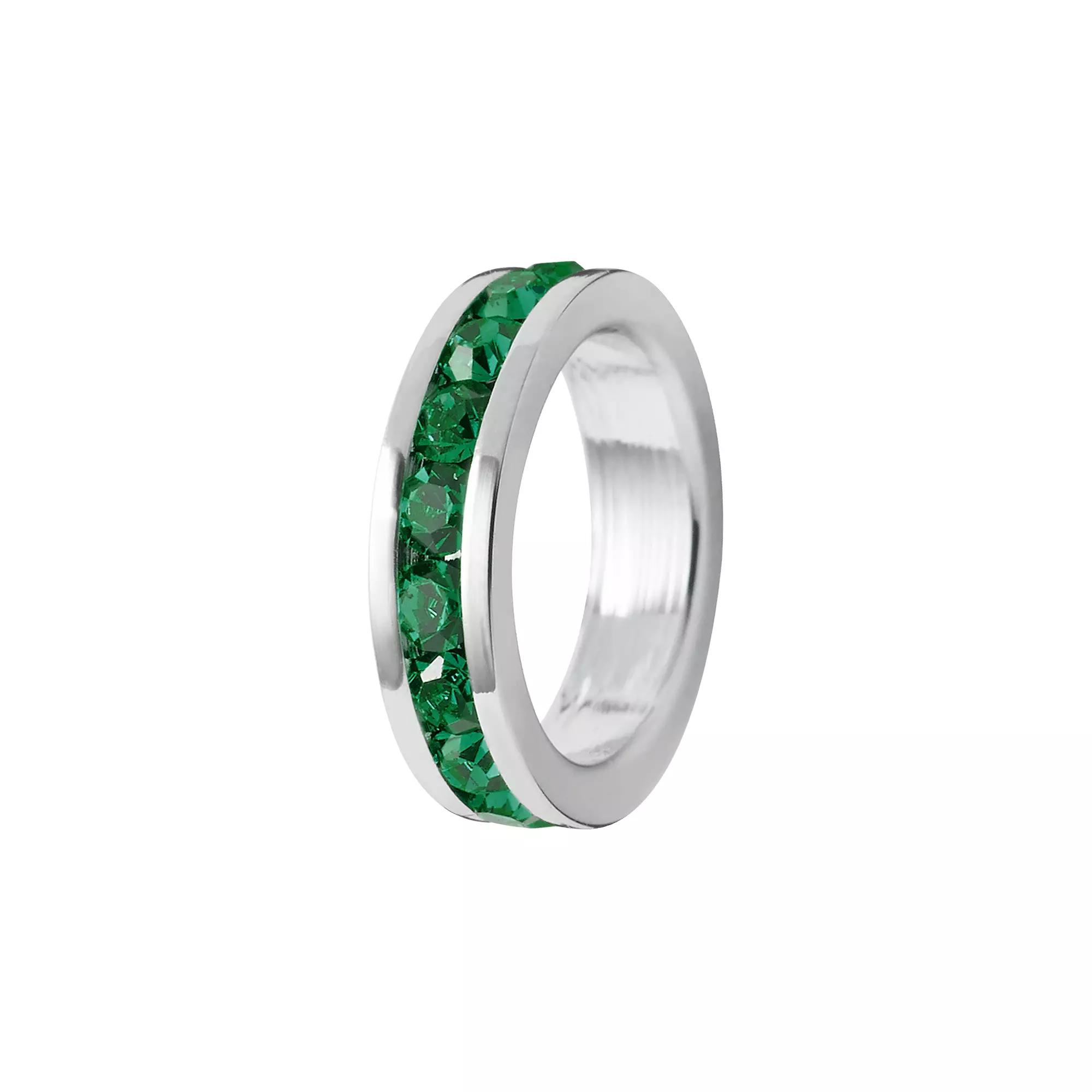 Traditions Jewelry Company Sterling Silver Crystal Birthstone Rondelle Charm, Women's, May Product Image