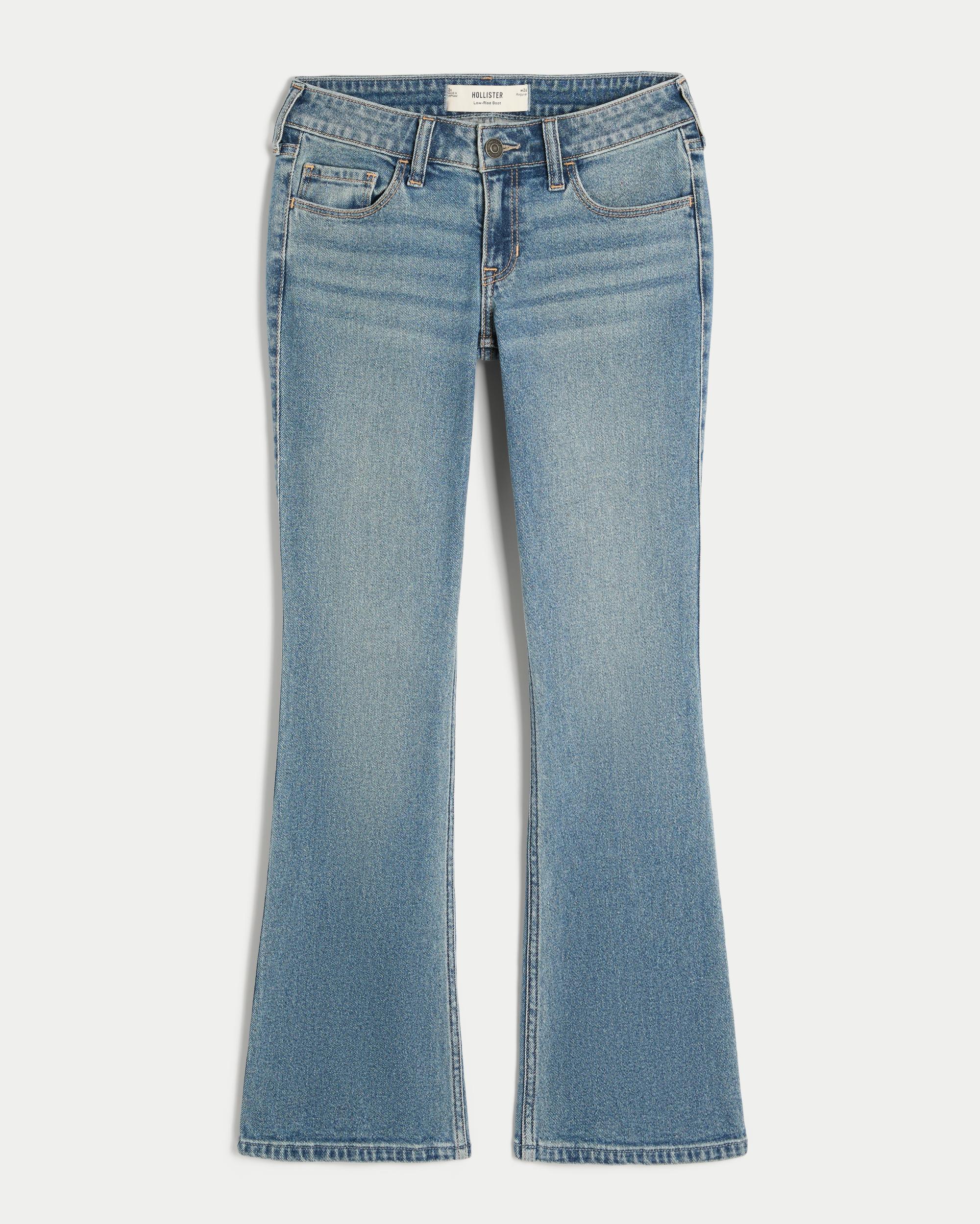 Low-Rise Medium Wash Boot Jeans Product Image
