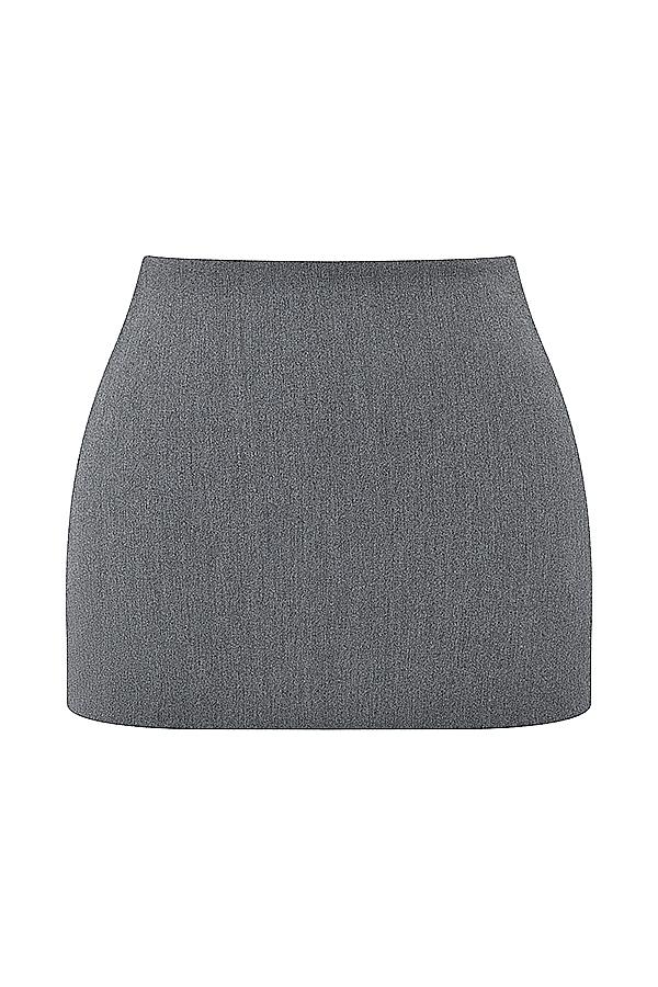 Jessamine  grey a-line mini skirt - sale Product Image
