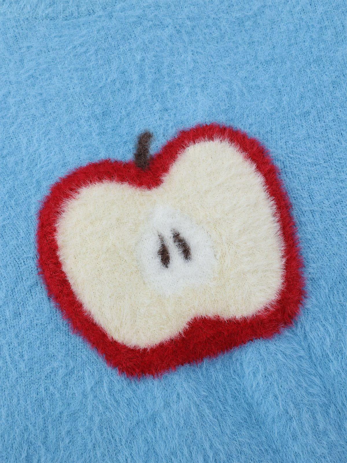 Aelfric Eden Apple Graphic Cropped Sweater Female Product Image