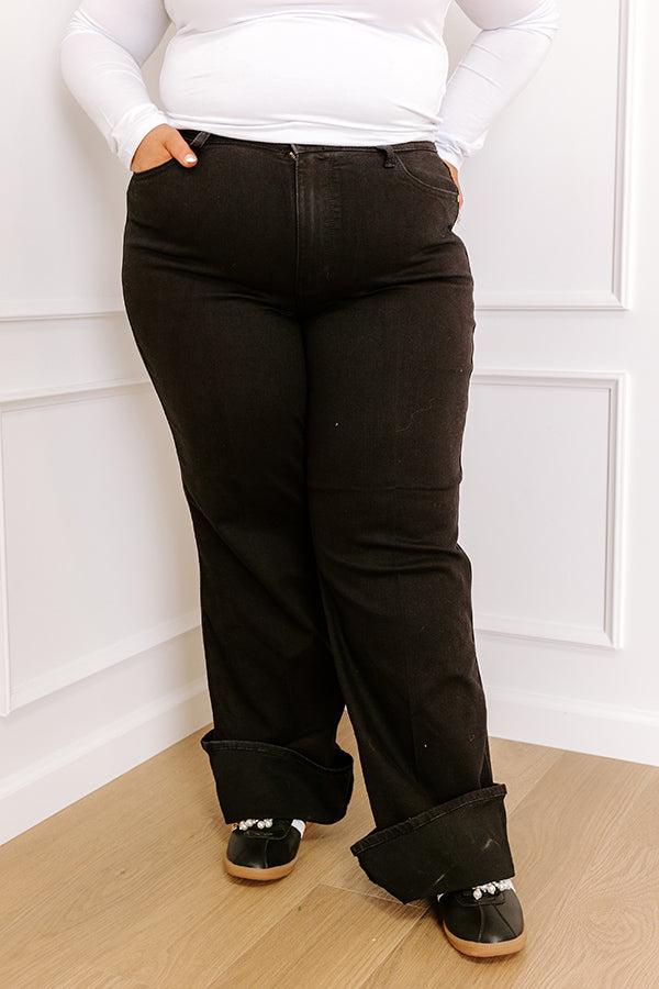 JUDY BLUE Kiara High Waist Wide Leg Jean Curves Product Image