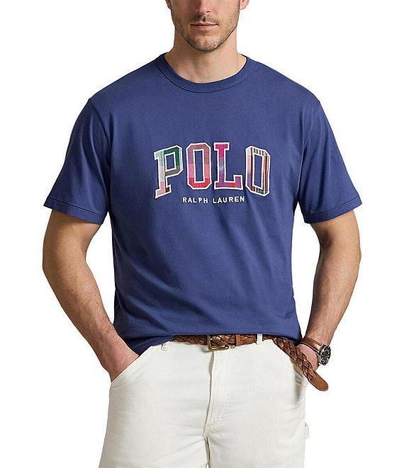 Polo Ralph Lauren Big & Tall Classic Fit Madras-Logo Jersey Short Sleeve T-Shirt Product Image
