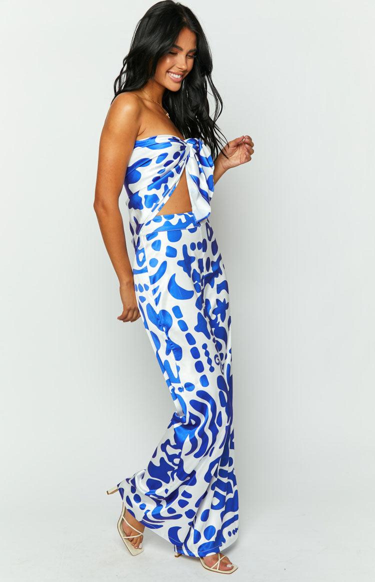 Mykonos Blue Print Pants Baby Product Image