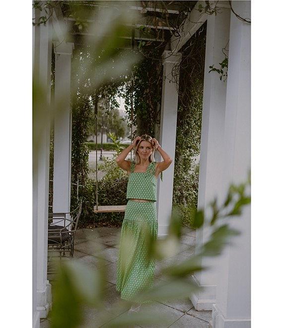 Antonio Melani x Style by Simkins Charlotte Printed Poplin Top & Skirt Set Product Image