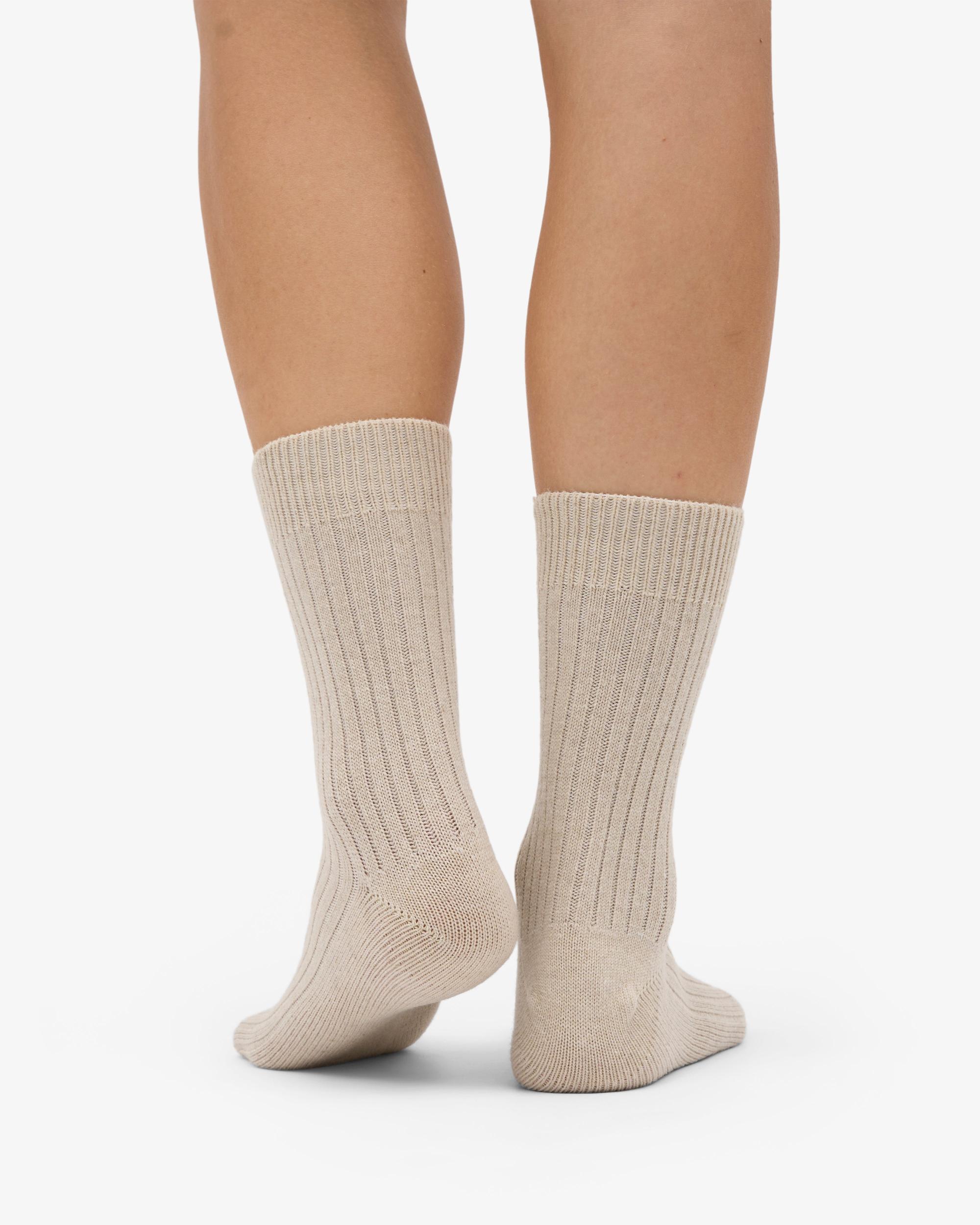 Merino Wool Blend Sock - Navy Blue Product Image