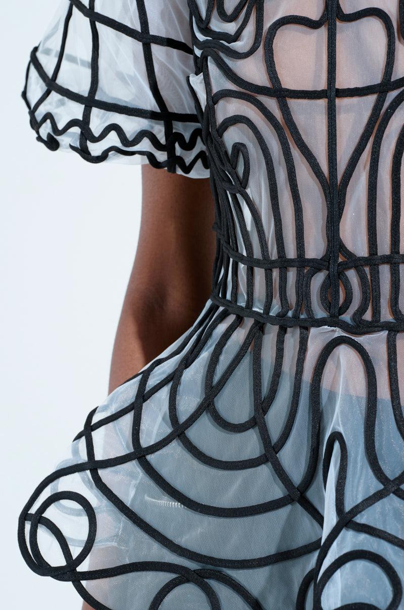 DOLL FACE SHORT SLEEVE STRUCTURED BLOUSE Girls Product Image