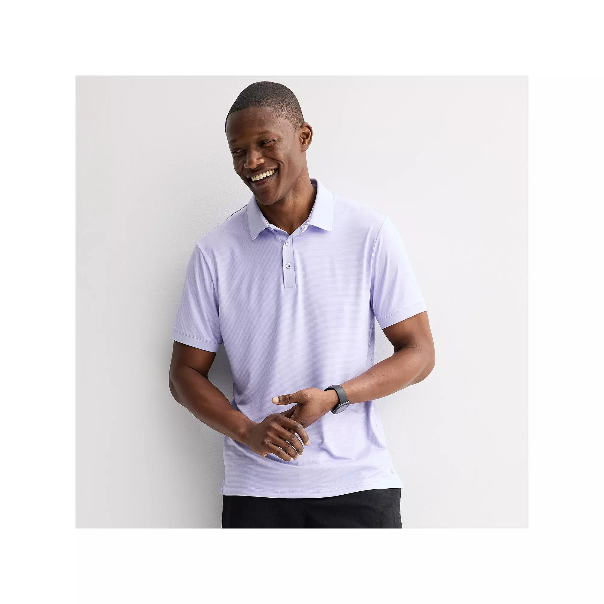 Men's FLX Micro Stripe Performance Polo,  Product Image