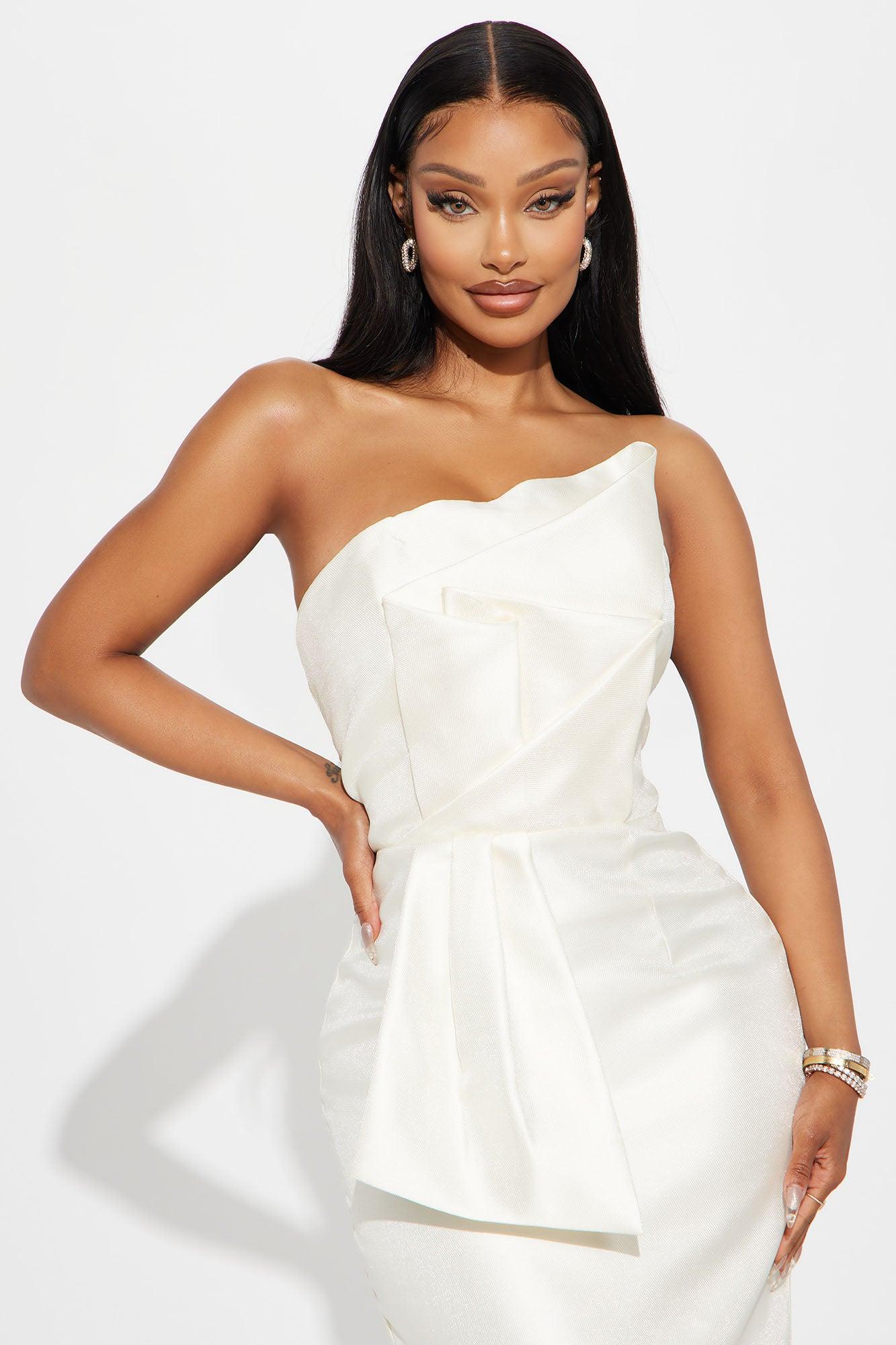 Penny Strapless Gown - Ivory Product Image