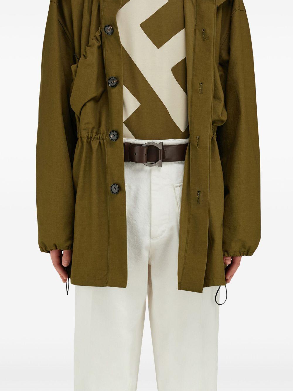 Gancini leather belt Product Image