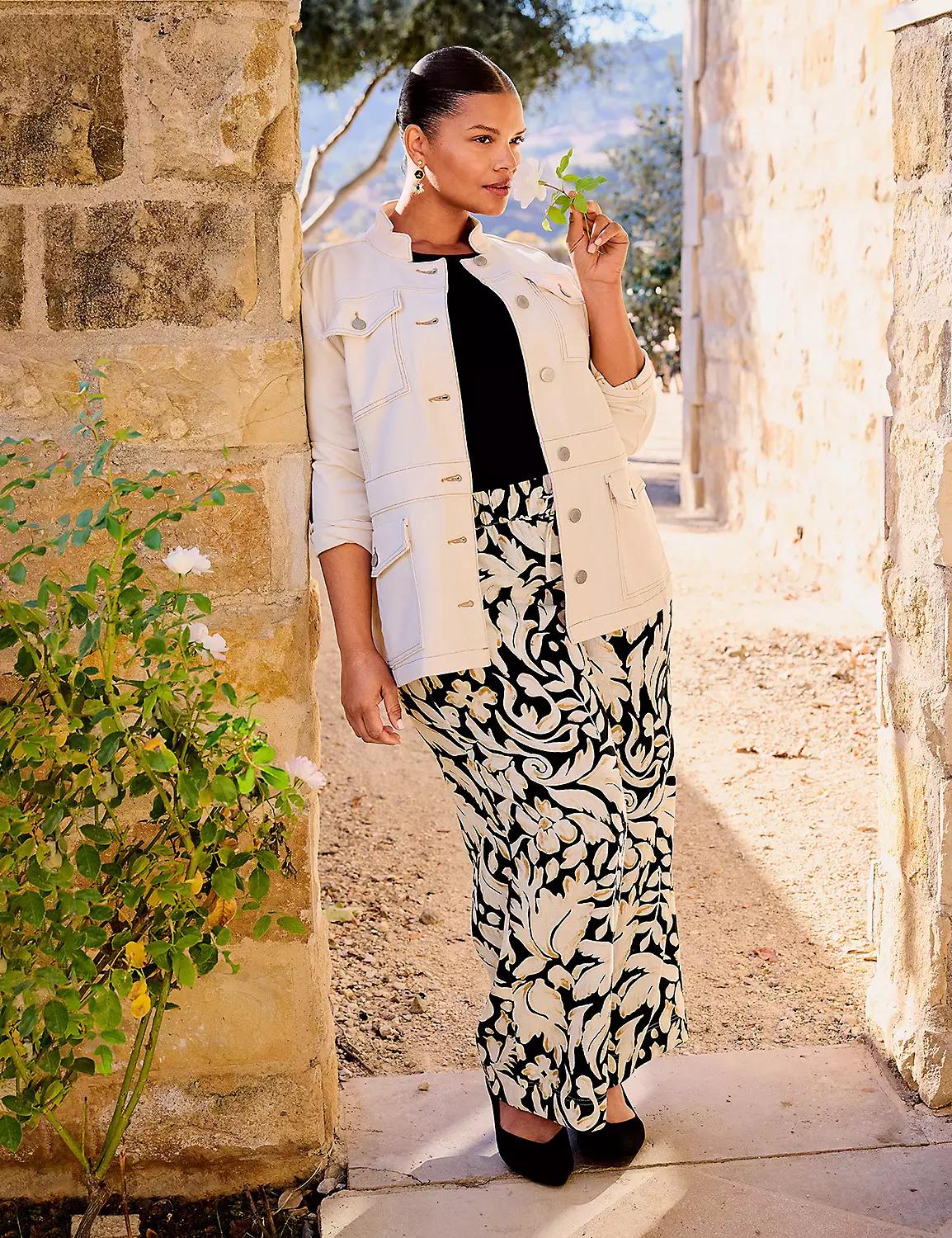 Linen Wide Leg Pant - New Sandal Length Product Image