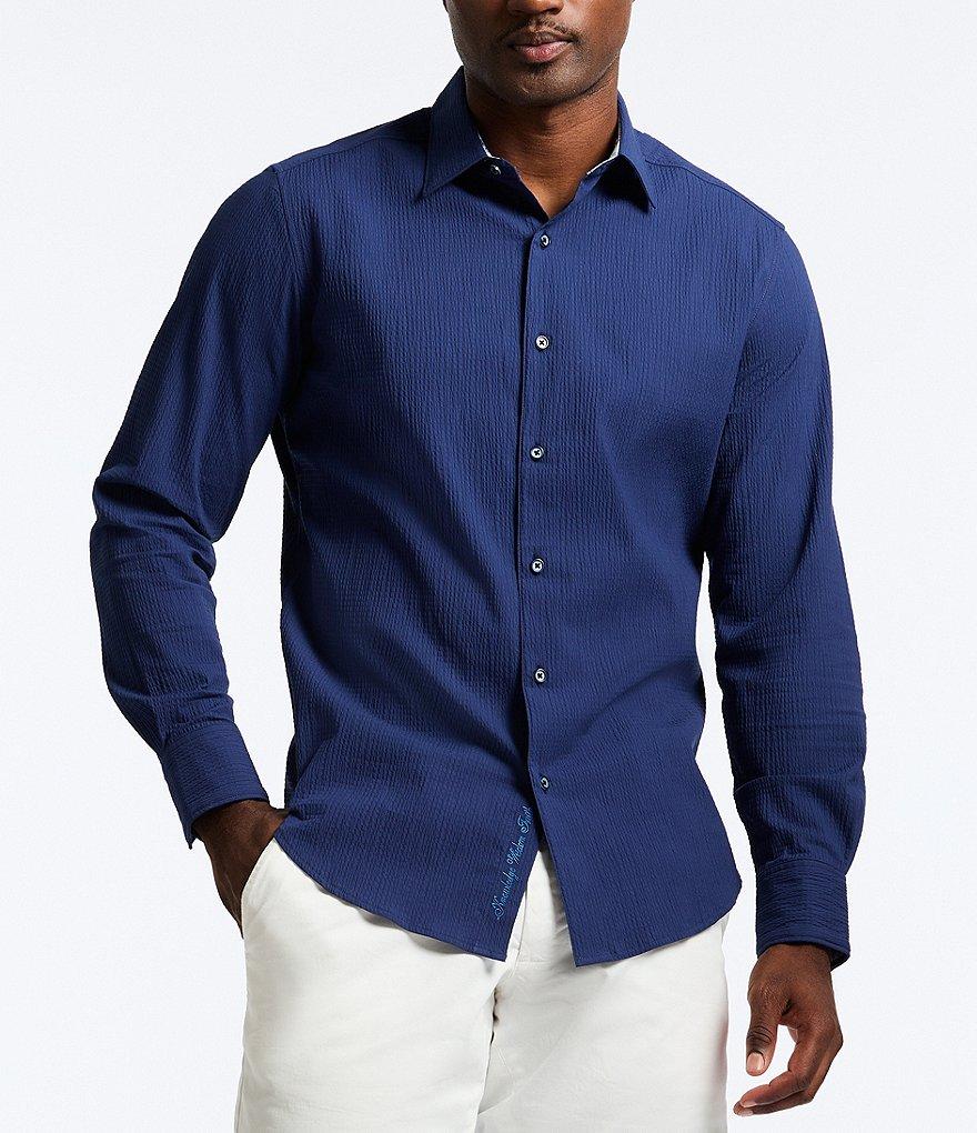 Robert Graham Thresher Seersucker Long Sleeve Woven Shirt Product Image