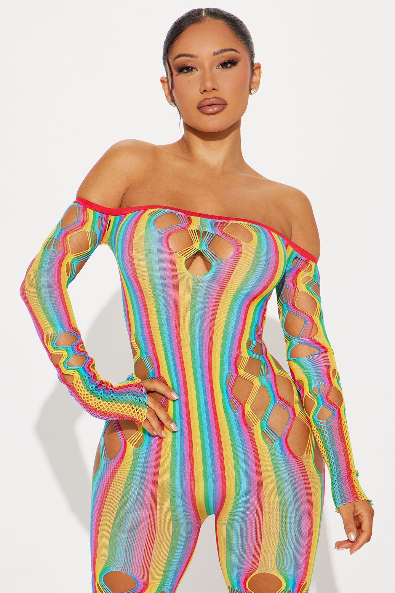 Ready For The Night Seamless Jumpsuit - Multi Color Product Image