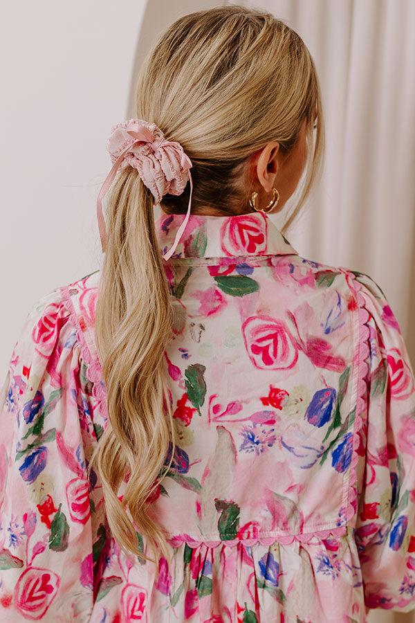 Chic Mindset Scrunchie in Pink Product Image
