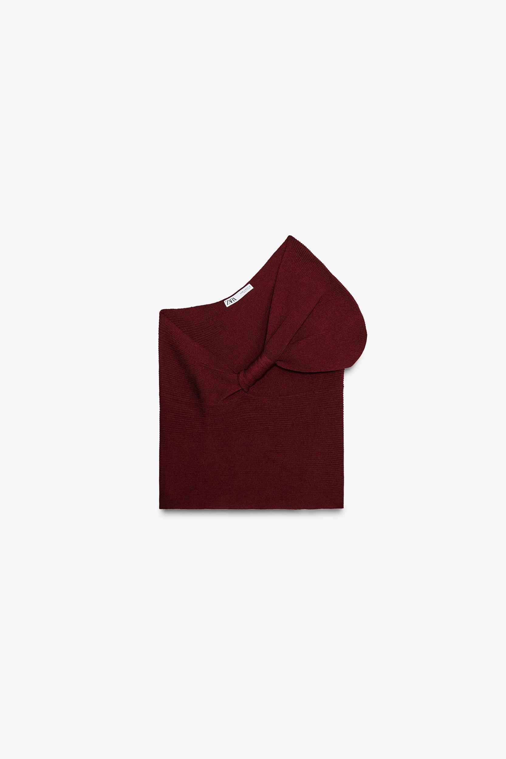 ASYMMETRICAL KNIT TOP Product Image