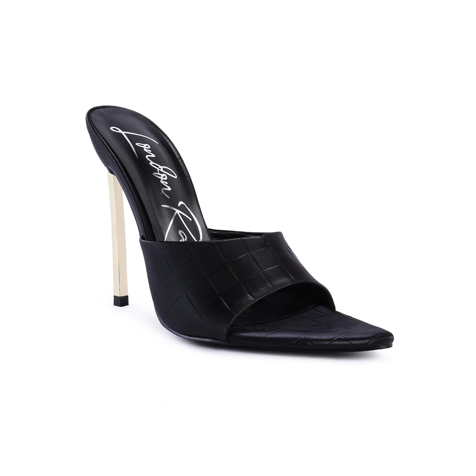 London Rag Bottoms Up Women's Pointed High Heel Sandals,  Product Image