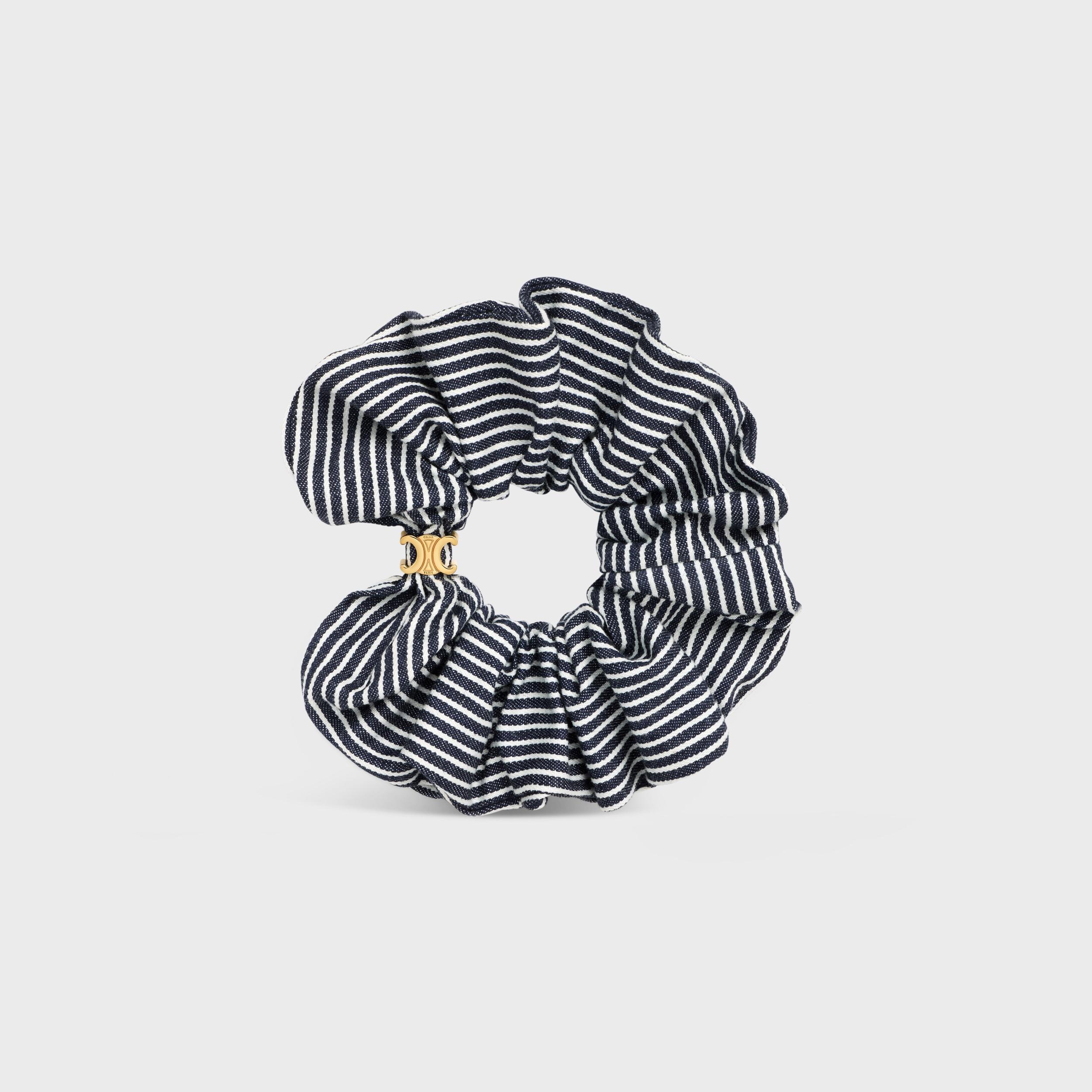 Celine Scrunchy Stripes in Cotton and Brass with Gold Finish Product Image