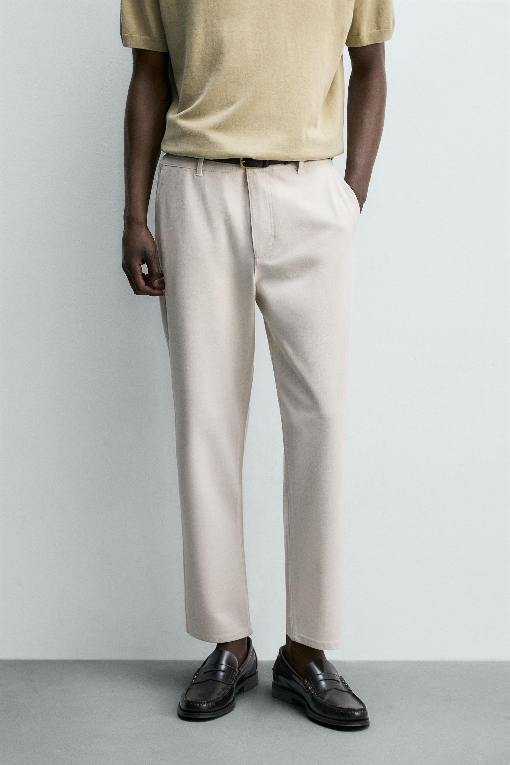 TEXTURED STRETCH CHINO PANTS Product Image
